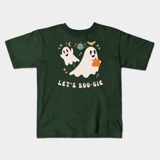 Funny Retro Halloween Ghost Kids T-Shirt